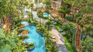 Khám phá tiện ích tầng mái tháp Onsen Monrei Saigon